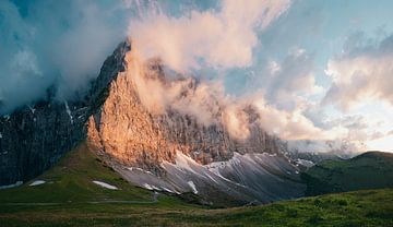 Sonnenuntergang im Karwendel von Max Schiefele