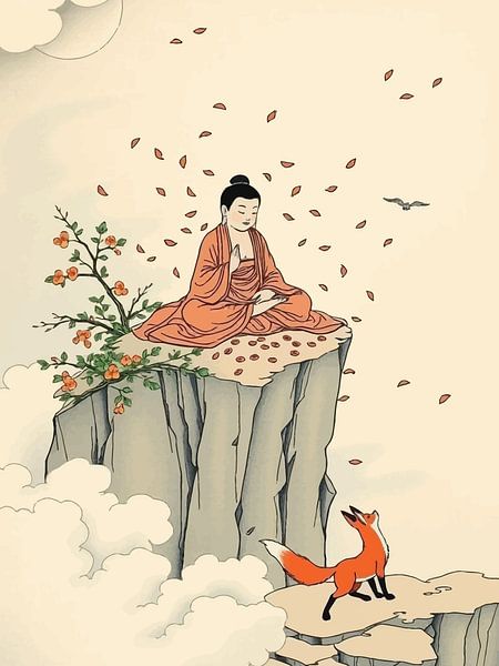 Buddha / Boeddha Hokusai by MIROKKU