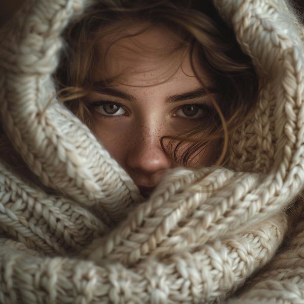 Winter views woman by Poster Art Shop