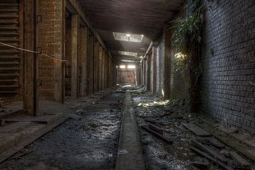 Koelhallen in een verlaten baksteenfabriek (Urbex) van Eus Driessen