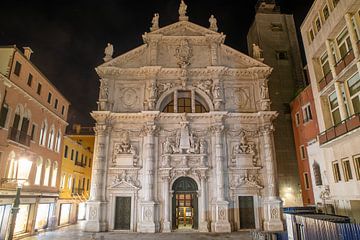 Venetië - Campo San Moisè en Chiesa Parrocchiale di San Moisè van t.ART