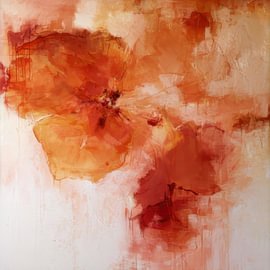 Tangerine Glow – Vibrant Abstract Painting