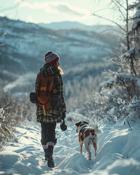 Avonturen in de winter van fernlichtsicht