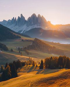 Sonnenaufgang in den Dolomiten