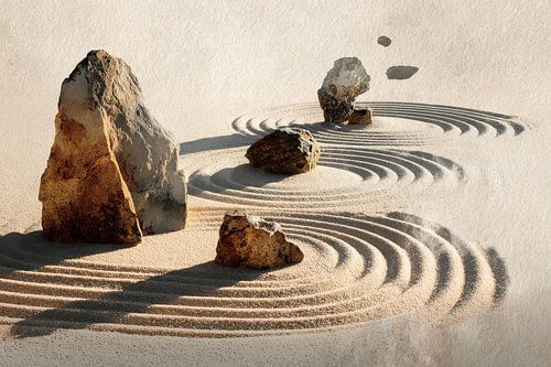 oosterse kunst Zen tuin minimalisme