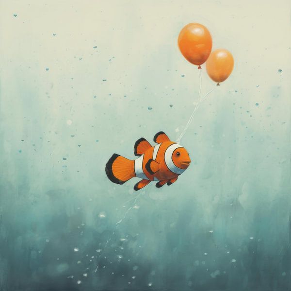 Minimal Clownfish by Aloke Design