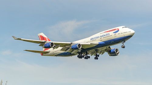 Avion de ligne Boeing 747-400 de British Airways.