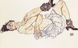 Liggend vrouwelijk naakt, Egon Schiele - 1917 van Atelier Liesjes