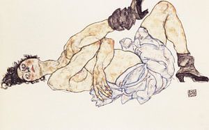 Liegender weiblicher Akt, Egon Schiele - 1917