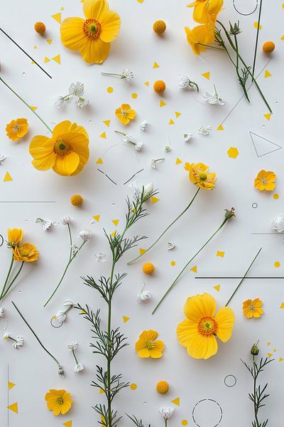 Ranunculus harmony - Ranunculus artwork by Poster Art Shop
