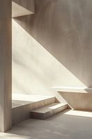 Architektur Minimalismus sauber und viel Beton in beige Farbe