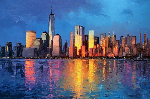 New York in het gouden avondlicht