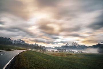 Vue de Watzmann dans les Alpes Berchtesgadener