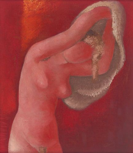 Vrouw die zich uitkleedt, Mikuláš Galanda