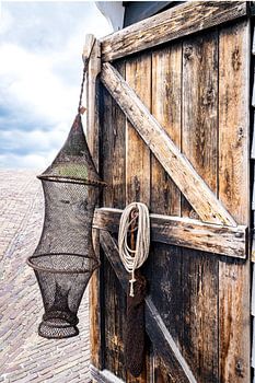 shed door with trap