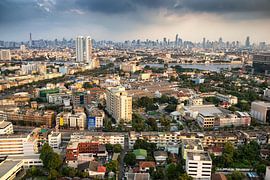 Rainclouds over Bangkok by Jelle Dobma
