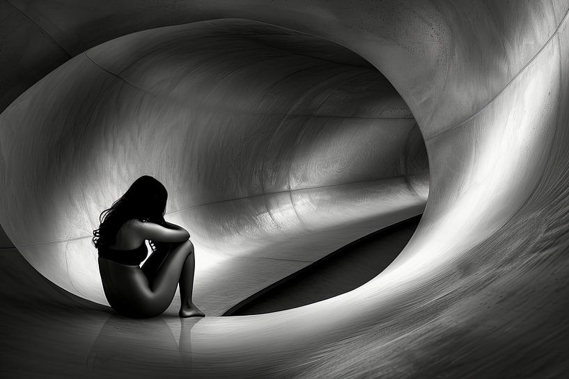 hushed digital portrait by Egon Zitter