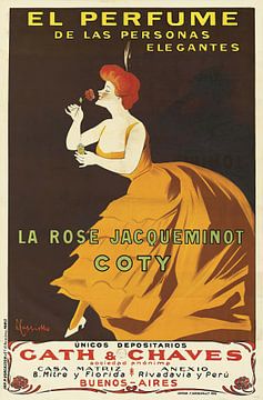Leonetto Cappiello - La Rose Jacqueminot Coty (1904) by Peter Balan