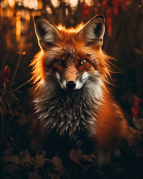 Fuchs im Abendlicht von fernlichtsicht