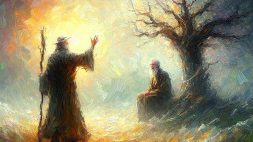 Hallo duisternis mijn oude vriend Ik kom weer met je praten. van Henk van Holten