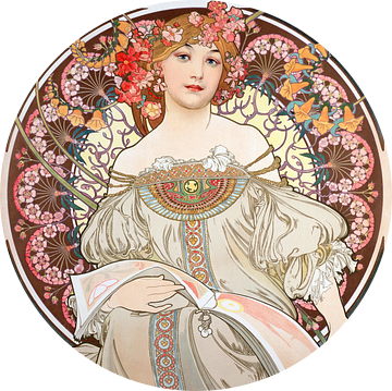 Kalenderillustratie 1896 - Alphonse Mucha