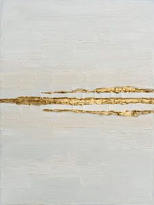 Moderne Abstrakte Minimalistische Wabi-Sabi Gold Kunst