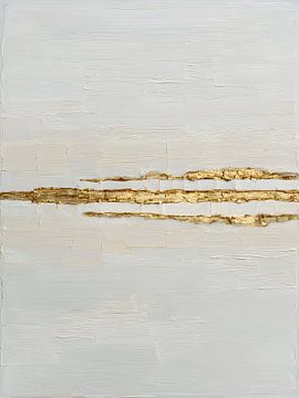 Modern Abstract Minimalist Wabi-Sabi Gold Art