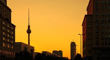 Berlijn bij zonsondergang van Frank Herrmann