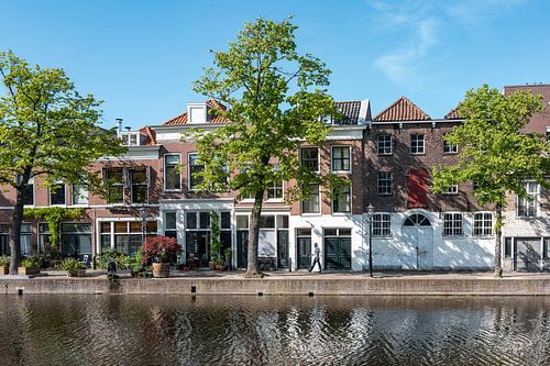 Facades along the canal in Schiedam