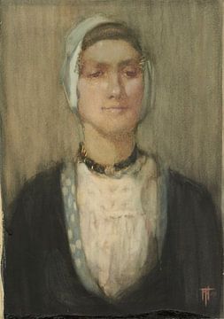 Frances Hodgkins - A Dutch girl (circa 1907) von Peter Balan