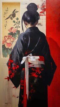 Japanese Portrait van Marja van den Hurk