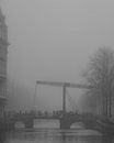 Brücke im Nebel von Odette Kleeblatt Miniaturansicht