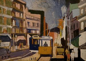 Joaquín Torres García - Stadtbild (1918)