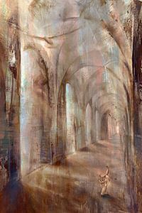 Jeu d'ombres et de lumières dans la salle des colonnes_