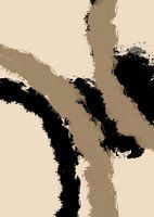 Illustration abstraite en beige