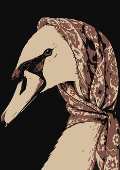 Elegant Duck in Earthy Tones