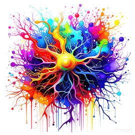 Luminous abstraction of an inner world