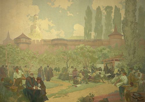 De Broederschool in Ivancice, Alphonse Mucha