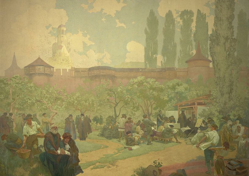 The Brethren School in Ivancice, Alphonse Mucha by Masterful Masters