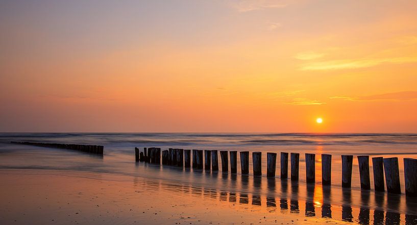 Coucher de soleil sur Ameland, Pays-Bas par Adelheid Smitt