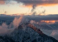 Zonsondergang in de Chiemgauer Alpen