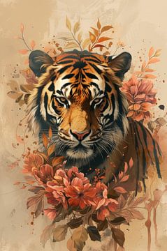 Tiger Tranquility - Herbstmelodie von Eva Lee