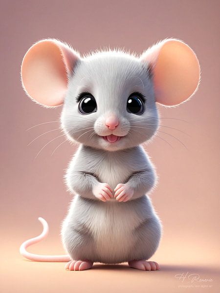 Baby mouse by Hilde Remerie Photography and digital art