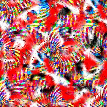Pattern "Red swirl" van Leopold Brix
