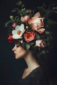 Betoverend stemmig bloemenportret van Andrea Haase