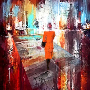 dressed in orange by Ria van Werven