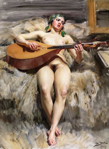 Anders Zorn,De Luitspeler