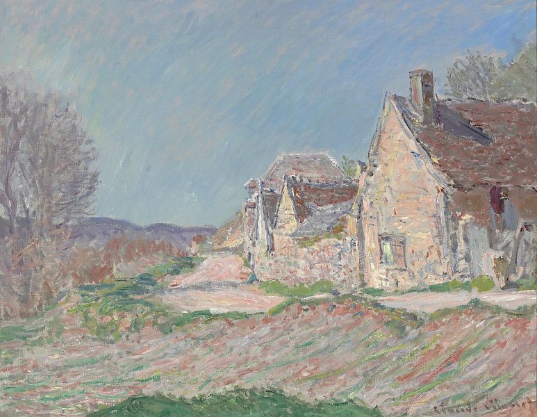 Häuser an der Straße, Claude Monet von Meisterhafte Meister