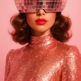 Futuristic Disco Glam van But First Framing