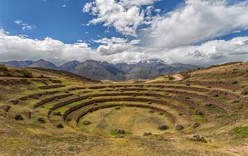 Die landwirtschaftlichen Terrassen der Inkas in Moray (Peru) von Tux Photography